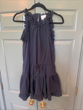 sundays Charcoal Ruffle Tiered Dress